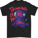 Thinking of You Voodoo Doll Halloween Black Magic Mens T-Shirt 100% Cotton BLACK