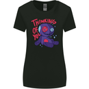 Thinking of You Voodoo Doll Halloween Black Magic Womens Wider Cut T-Shirt Black