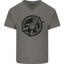 Thinking of You Voodoo Doll Mens V-Neck Cotton T-Shirt Charcoal