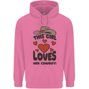 This Girl Loves Her Cowboy Mens 80% Cotton Hoodie Azelea