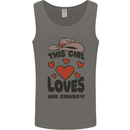 This Girl Loves Her Cowboy Mens Vest Tank Top Charcoal