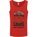 This Girl Loves Her Cowboy Mens Vest Tank Top Red