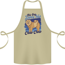 This Guy Loves His Chow Chow Dog Cotton Apron 100% Organic Khaki