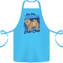 This Guy Loves His Chow Chow Dog Cotton Apron 100% Organic Turquoise