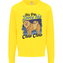 This Guy Loves His Chow Chow Dog Kids Sweatshirt Jumper Yellow
