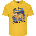 This Guy Loves His Chow Chow Dog Kids T-Shirt Childrens Yellow