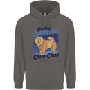 This Guy Loves His Chow Chow Dog Mens 80% Cotton Hoodie Charcoal