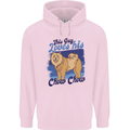 This Guy Loves His Chow Chow Dog Mens 80% Cotton Hoodie Light Pink