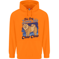 This Guy Loves His Chow Chow Dog Mens 80% Cotton Hoodie Orange
