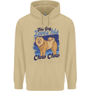 This Guy Loves His Chow Chow Dog Mens 80% Cotton Hoodie Sand