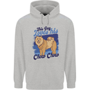 This Guy Loves His Chow Chow Dog Mens 80% Cotton Hoodie Sports Grey