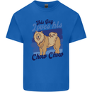 This Guy Loves His Chow Chow Dog Mens Cotton T-Shirt Tee Top Royal Blue