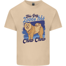 This Guy Loves His Chow Chow Dog Mens Cotton T-Shirt Tee Top Sand