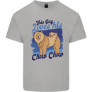 This Guy Loves His Chow Chow Dog Mens Cotton T-Shirt Tee Top Sports Grey