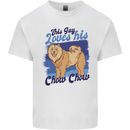 This Guy Loves His Chow Chow Dog Mens Cotton T-Shirt Tee Top White