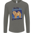 This Guy Loves His Chow Chow Dog Mens Long Sleeve T-Shirt Charcoal