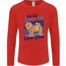 This Guy Loves His Chow Chow Dog Mens Long Sleeve T-Shirt Red
