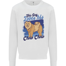 This Guy Loves His Chow Chow Dog Mens Sweatshirt Jumper White