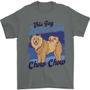 This Guy Loves His Chow Chow Dog Mens T-Shirt 100% Cotton Charcoal