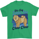 This Guy Loves His Chow Chow Dog Mens T-Shirt 100% Cotton Irish Green