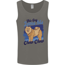 This Guy Loves His Chow Chow Dog Mens Vest Tank Top Charcoal