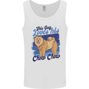 This Guy Loves His Chow Chow Dog Mens Vest Tank Top White
