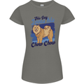 This Guy Loves His Chow Chow Dog Womens Petite Cut T-Shirt Charcoal