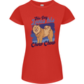 This Guy Loves His Chow Chow Dog Womens Petite Cut T-Shirt Red