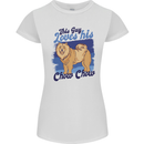 This Guy Loves His Chow Chow Dog Womens Petite Cut T-Shirt White