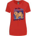 This Guy Loves His Chow Chow Dog Womens Wider Cut T-Shirt Red