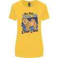This Guy Loves His Chow Chow Dog Womens Wider Cut T-Shirt Yellow