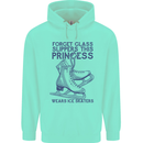 This Princess Wears Ice Skates Skater Childrens Kids Hoodie Peppermint