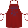 This Princess Wears Ice Skates Skater Cotton Apron 100% Organic Maroon