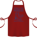 This Princess Wears Ice Skates Skater Cotton Apron 100% Organic Maroon