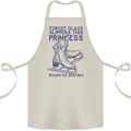 This Princess Wears Ice Skates Skater Cotton Apron 100% Organic Natural