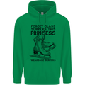 This Princess Wears Ice Skates Skater Funny Childrens Kids Hoodie Irish Green