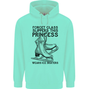 This Princess Wears Ice Skates Skater Funny Childrens Kids Hoodie Peppermint