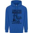 This Princess Wears Ice Skates Skater Funny Childrens Kids Hoodie Royal Blue