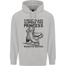 This Princess Wears Ice Skates Skater Funny Childrens Kids Hoodie Sports Grey