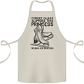 This Princess Wears Ice Skates Skater Funny Cotton Apron 100% Organic Natural