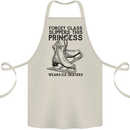 This Princess Wears Ice Skates Skater Funny Cotton Apron 100% Organic Natural