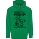 This Princess Wears Ice Skates Skater Funny Mens 80% Cotton Hoodie Irish Green