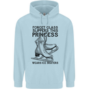This Princess Wears Ice Skates Skater Funny Mens 80% Cotton Hoodie Light Blue