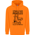 This Princess Wears Ice Skates Skater Funny Mens 80% Cotton Hoodie Orange