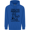 This Princess Wears Ice Skates Skater Funny Mens 80% Cotton Hoodie Royal Blue