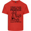 This Princess Wears Ice Skates Skater Funny Mens Cotton T-Shirt Tee Top Red