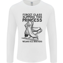 This Princess Wears Ice Skates Skater Funny Mens Long Sleeve T-Shirt White