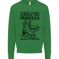 This Princess Wears Ice Skates Skater Funny Mens Sweatshirt Jumper Irish Green