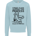This Princess Wears Ice Skates Skater Funny Mens Sweatshirt Jumper Light Blue