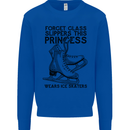 This Princess Wears Ice Skates Skater Funny Mens Sweatshirt Jumper Royal Blue